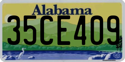 AL license plate 35CE409