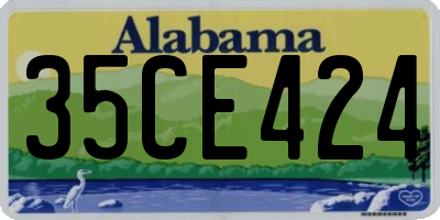 AL license plate 35CE424