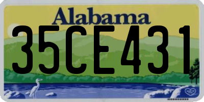 AL license plate 35CE431