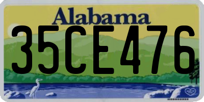 AL license plate 35CE476
