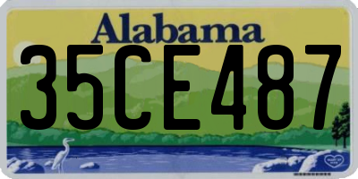 AL license plate 35CE487