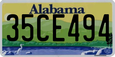 AL license plate 35CE494