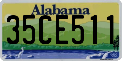 AL license plate 35CE511