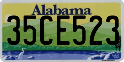 AL license plate 35CE523