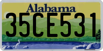 AL license plate 35CE531