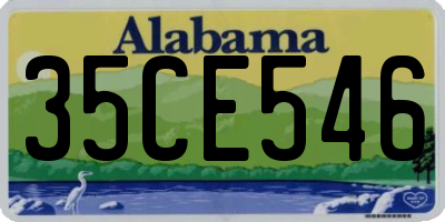 AL license plate 35CE546