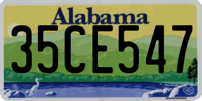AL license plate 35CE547