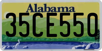 AL license plate 35CE550