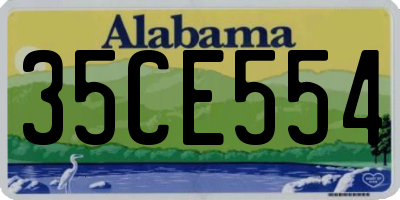 AL license plate 35CE554