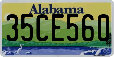 AL license plate 35CE560