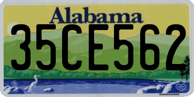AL license plate 35CE562
