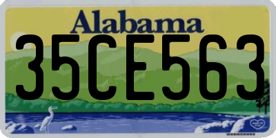AL license plate 35CE563