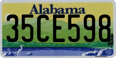AL license plate 35CE598