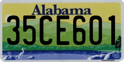 AL license plate 35CE601