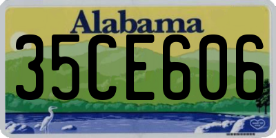 AL license plate 35CE606