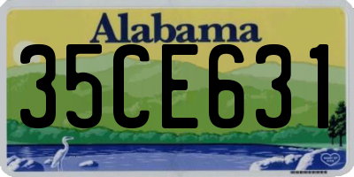 AL license plate 35CE631