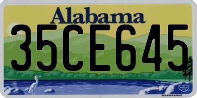 AL license plate 35CE645