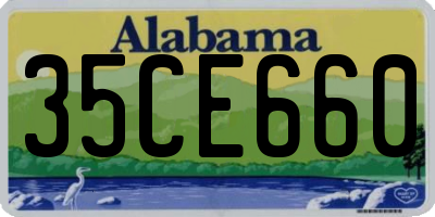AL license plate 35CE660