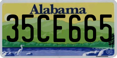 AL license plate 35CE665