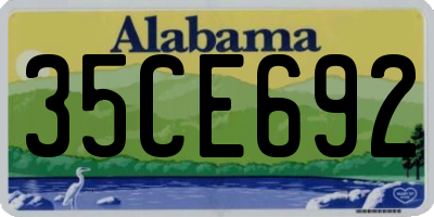 AL license plate 35CE692