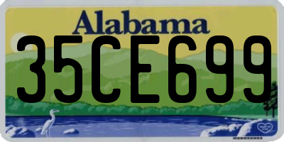AL license plate 35CE699