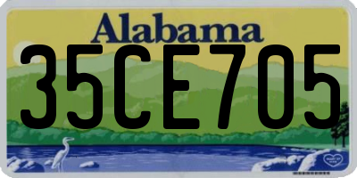 AL license plate 35CE705