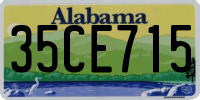 AL license plate 35CE715