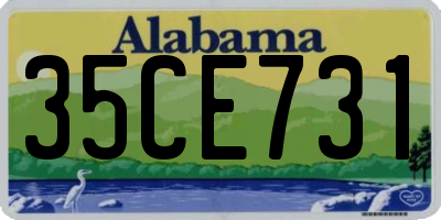 AL license plate 35CE731