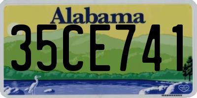 AL license plate 35CE741