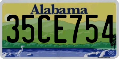 AL license plate 35CE754