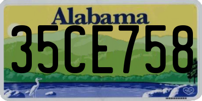AL license plate 35CE758