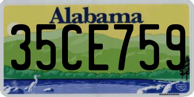 AL license plate 35CE759