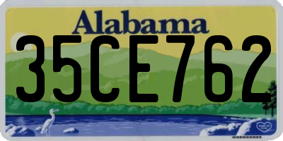 AL license plate 35CE762