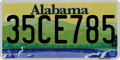 AL license plate 35CE785