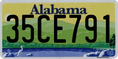 AL license plate 35CE791