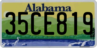 AL license plate 35CE819