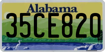 AL license plate 35CE820