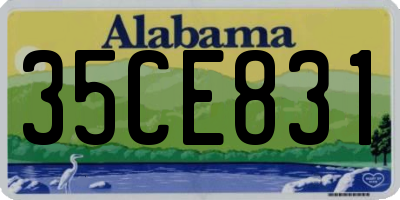 AL license plate 35CE831
