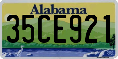 AL license plate 35CE921