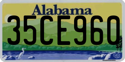AL license plate 35CE960