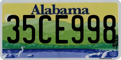 AL license plate 35CE998