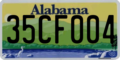 AL license plate 35CF004