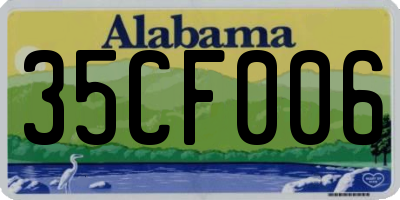 AL license plate 35CF006