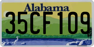 AL license plate 35CF109