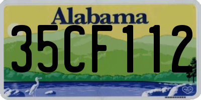AL license plate 35CF112