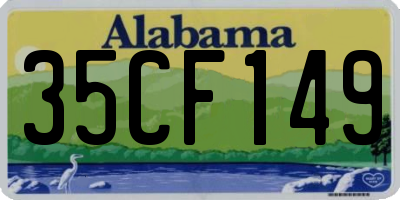 AL license plate 35CF149