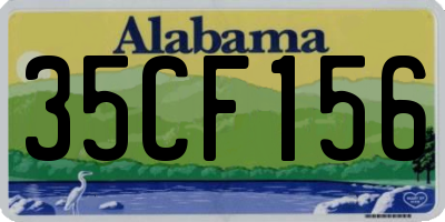 AL license plate 35CF156