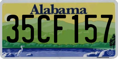 AL license plate 35CF157