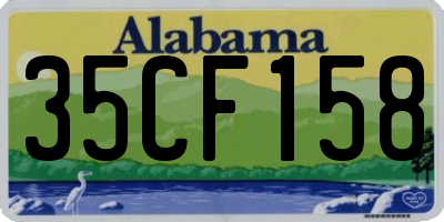 AL license plate 35CF158