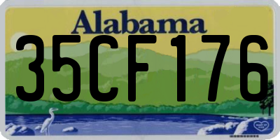 AL license plate 35CF176